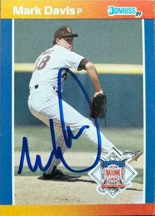 Mark Davis Signed 1989 Donruss All-Stars Baseball Card - San Diego Padres