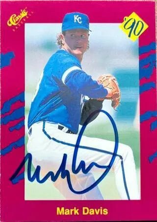 Mark Davis Signed 1990 Classic Update Baseball Card - Kansas City Royals #T14