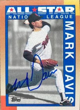 Mark Davis Signed 1990 Topps Baseball Card - San Diego Padres #407