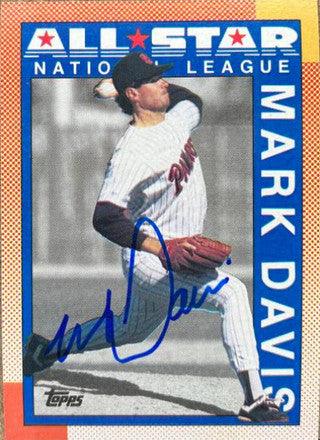 Mark Davis Signed 1990 Topps Baseball Card - San Diego Padres #407 - PastPros