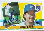 Mark Davis Signed 1990 Topps Big Baseball Card - Kansas City Royals