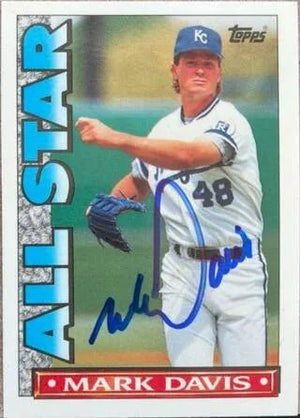 Mark Davis Signed 1990 Topps TV All-Stars Baseball Card - Kansas City Royals