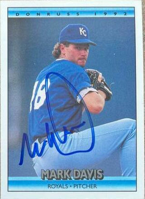 Mark Davis Signed 1992 Donruss Baseball Card - Kansas City Royals - PastPros