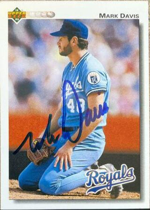 Mark Davis Signed 1992 Upper Deck Baseball Card - Kansas City Royals - PastPros