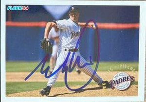 Mark Davis Signed 1994 Fleer Baseball Card - San Diego Padres - PastPros