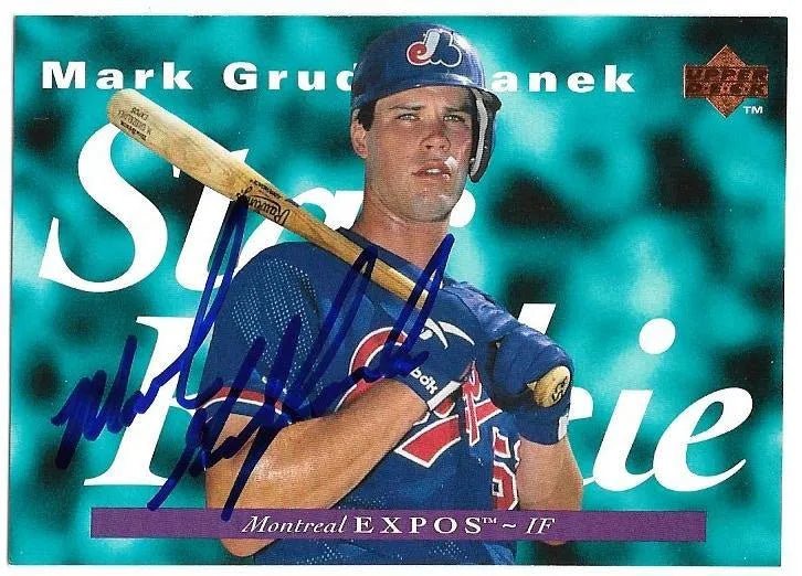 Mark Grudzielanek Signed 1995 Upper Deck Baseball Card - Montreal Expos