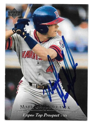 Mark Grudzielanek Signed 1995 Upper Deck Minors Baseball Card - Montreal Expos