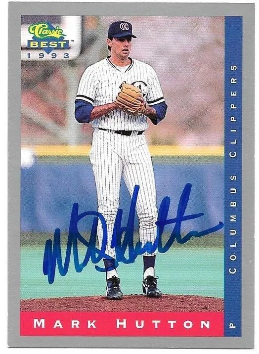 Mark Hutton Signed 1993 Classic Best Baseball Card