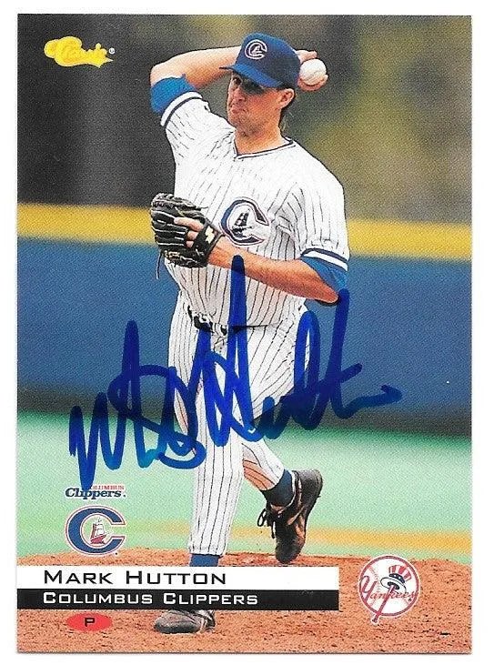 Mark Hutton Signed 1994 Classic Baseball Card - Columbus Clippers