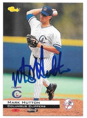 Mark Hutton Signed 1994 Classic Baseball Card - Columbus Clippers - PastPros