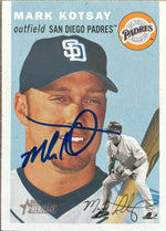 Mark Kotsay Signed 2003 Topps Heritage Baseball Card - San Diego Padres - PastPros