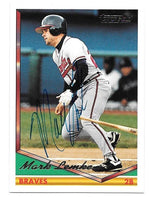 Mark Lemke Signed 1994 Topps Gold Baseball Card - Atlanta Braves - PastPros