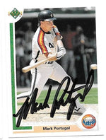 Mark Portugal Signed 1991 Upper Deck Baseball Card - Houston Astros