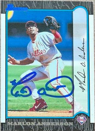 Marlon Anderson Signed 1999 Bowman Baseball Card - Philadelphia Phillies - PastPros