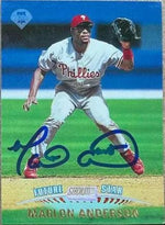 Marlon Anderson Signed 1999 Stadium Club Baseball Card - Philadelphia Phillies