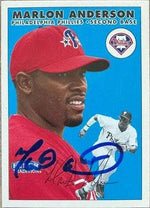 Marlon Anderson Signed 2000 Fleer Tradition Baseball Card - Philadelphia Phillies