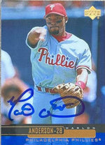 Marlon Anderson Signed 2000 Upper Deck Baseball Card - Philadelphia Phillies - PastPros