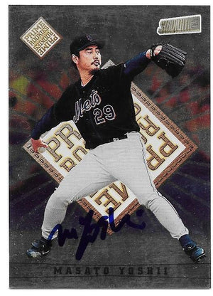Masato Yoshii Signed 1998 Stadium Club Baseball Card - New York Mets - PastPros