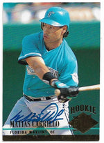 Matias Carrillo Signed 1994 Fleer Ultra Baseball Card - Florida Marlins - PastPros