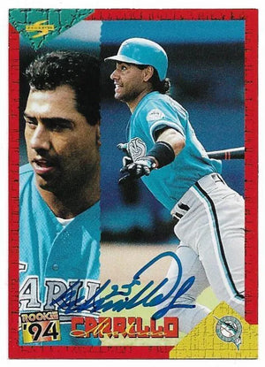 Matias Carrillo Signed 1994 Score Baseball Card - Florida Marlins - PastPros