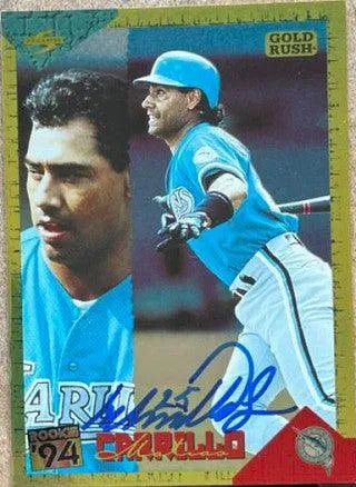 Matias Carrillo Signed 1994 Score Rookie & Traded Gold Rush Baseball Card - Florida Marlins