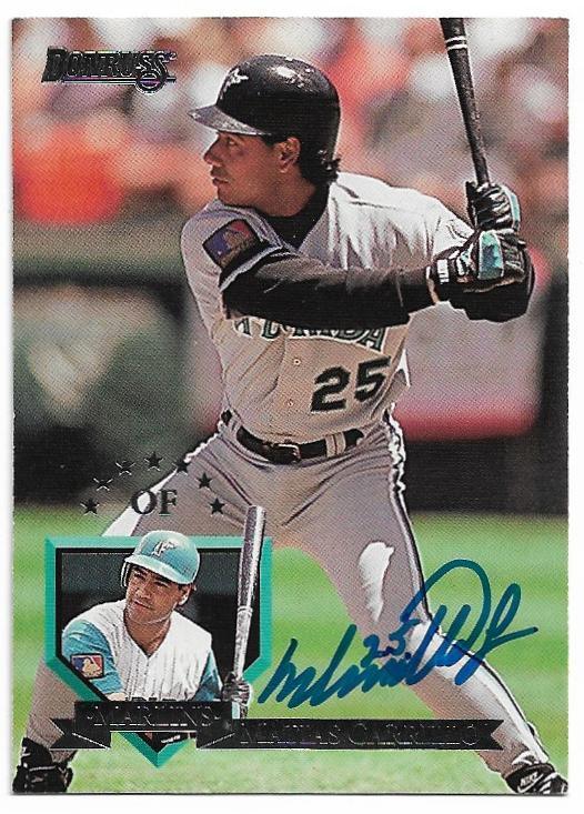Matias Carrillo Signed 1995 Donruss Baseball Card - Florida Marlins - PastPros