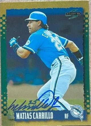 Matias Carrillo Signed 1995 Score Gold Rush Baseball Card - Florida Marlins