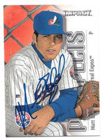 Matt Blank Signed 2000 Fleer Impact Baseball Card - Montreal Expos