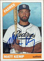Matt Kemp Signed 2015 Topps Heritage Baseball Card - San Diego Padres - PastPros