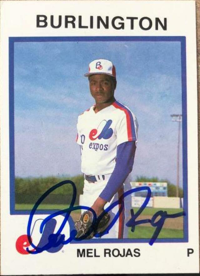 Mel Rojas Signed 1987 Pro Cards Baseball Card - Montreal Expos - PastPros
