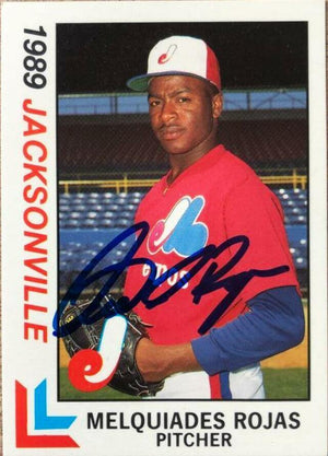 Mel Rojas Signed 1989 Best Baseball Card - Montreal Expos - PastPros