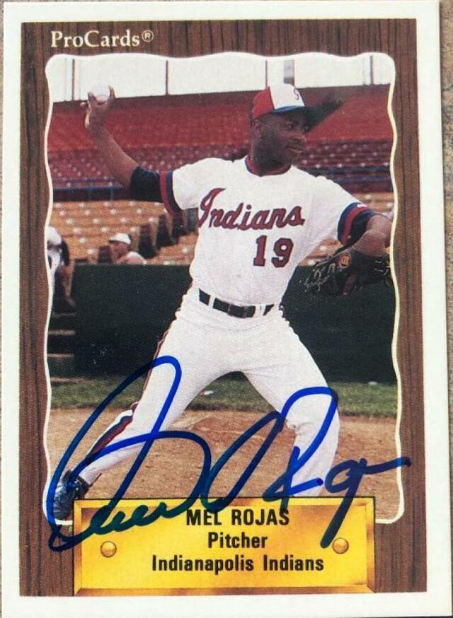 Mel Rojas Signed 1990 Pro Cards Baseball Card - Montreal Expos - PastPros
