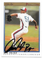 Mel Rojas Signed 1991 O-Pee-Chee Premier Baseball Card - Montreal Expos