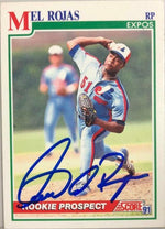 Mel Rojas Signed 1991 Score Baseball Card - Montreal Expos - PastPros