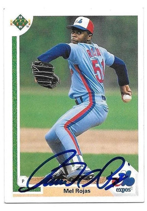 Mel Rojas Signed 1991 Upper Deck Baseball Card - Montreal Expos