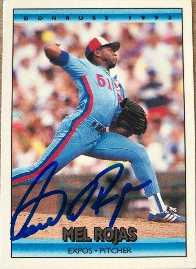 Mel Rojas Signed 1992 Donruss Baseball Card - Montreal Expos - PastPros