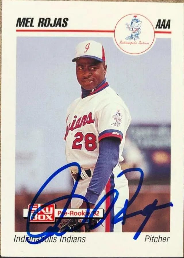 Mel Rojas Signed 1992 Skybox Baseball Card - Montreal Expos