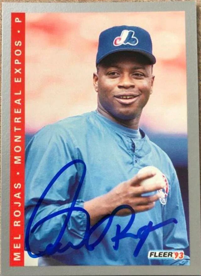 Mel Rojas Signed 1993 Fleer Baseball Card - Montreal Expos