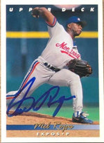 Mel Rojas Signed 1993 Upper Deck Baseball Card - Montreal Expos