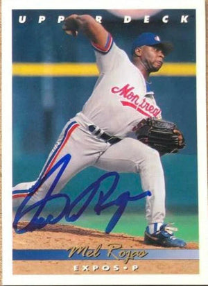 Mel Rojas Signed 1993 Upper Deck Baseball Card - Montreal Expos