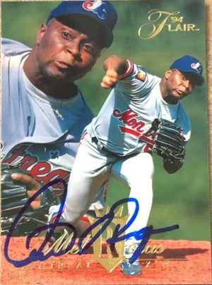 Mel Rojas Signed 1994 Flair Baseball Card - Montreal Expos