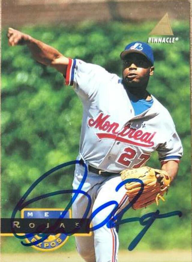 Mel Rojas Signed 1994 Pinnacle Baseball Card - Montreal Expos - PastPros