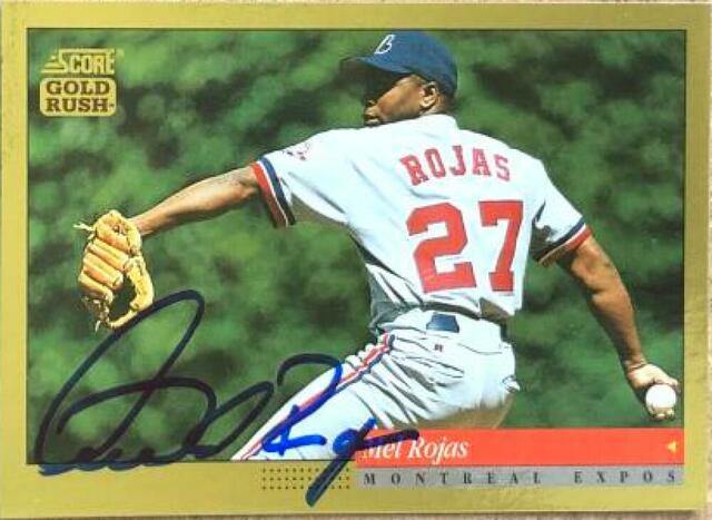 Mel Rojas Signed 1994 Score Gold Rush Baseball Card - Montreal Expos - PastPros
