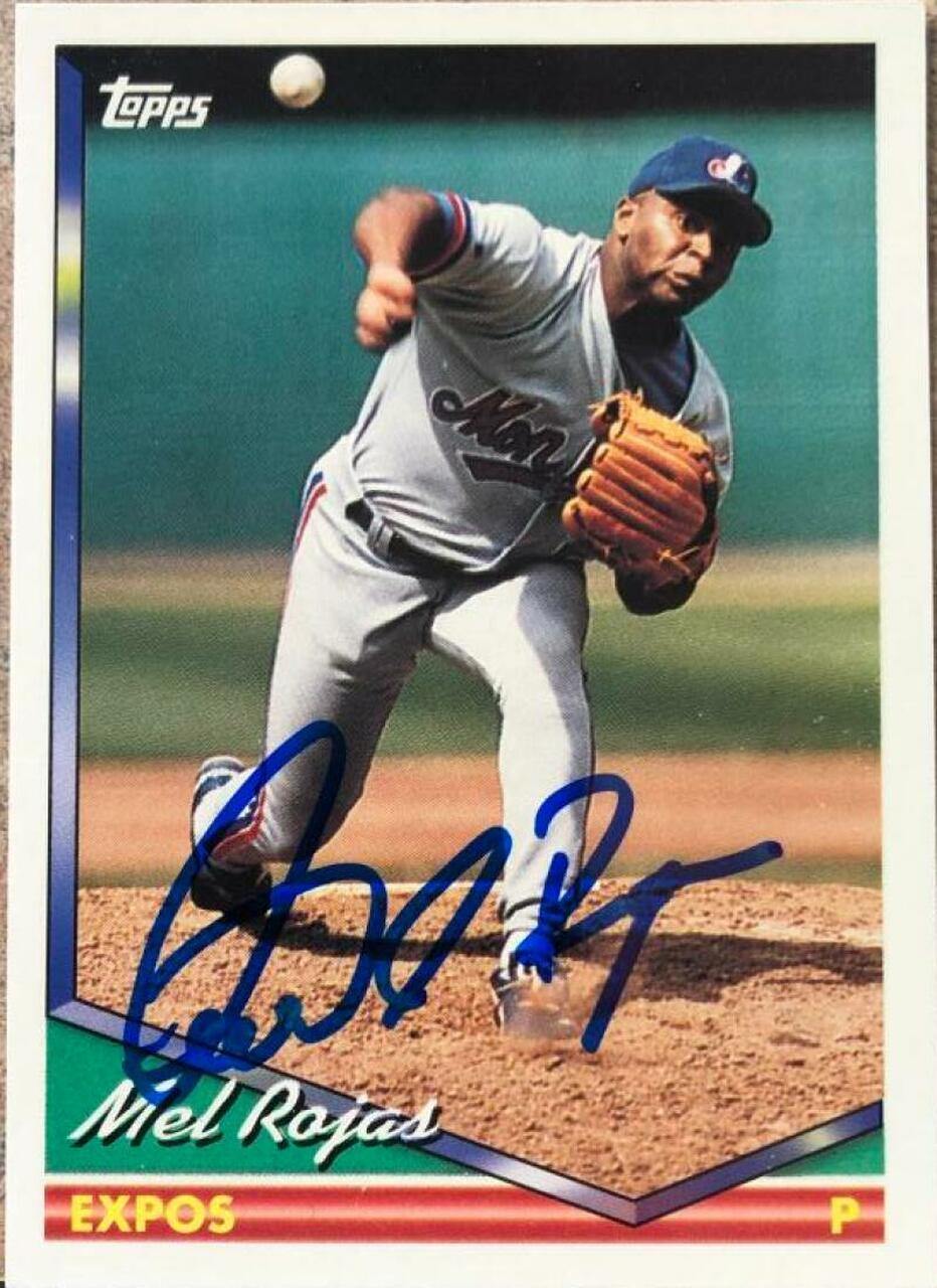 Mel Rojas Signed 1994 Topps Baseball Card - Montreal Expos - PastPros