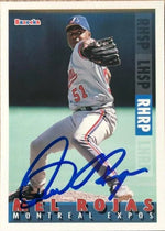 Mel Rojas Signed 1995 Bazooka Baseball Card - Montreal Expos