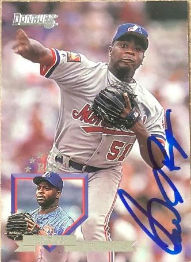 Mel Rojas Signed 1995 Donruss Baseball Card - Montreal Expos
