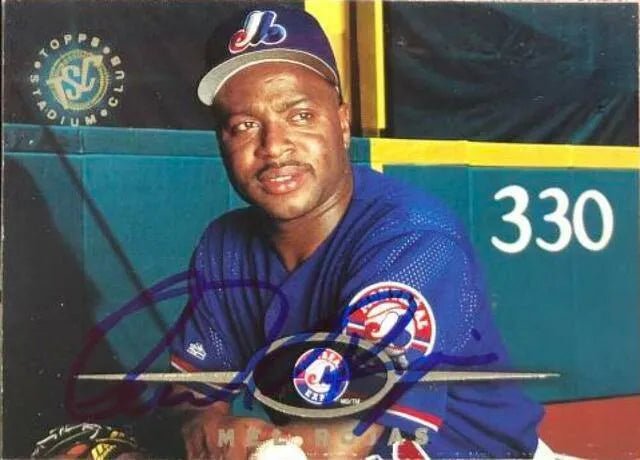 Mel Rojas Signed 1995 Stadium Club Baseball Card - Montreal Expos