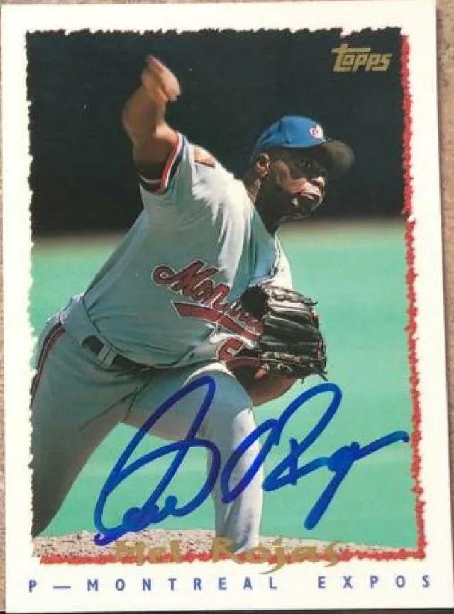 Mel Rojas Signed 1995 Topps Baseball Card - Montreal Expos