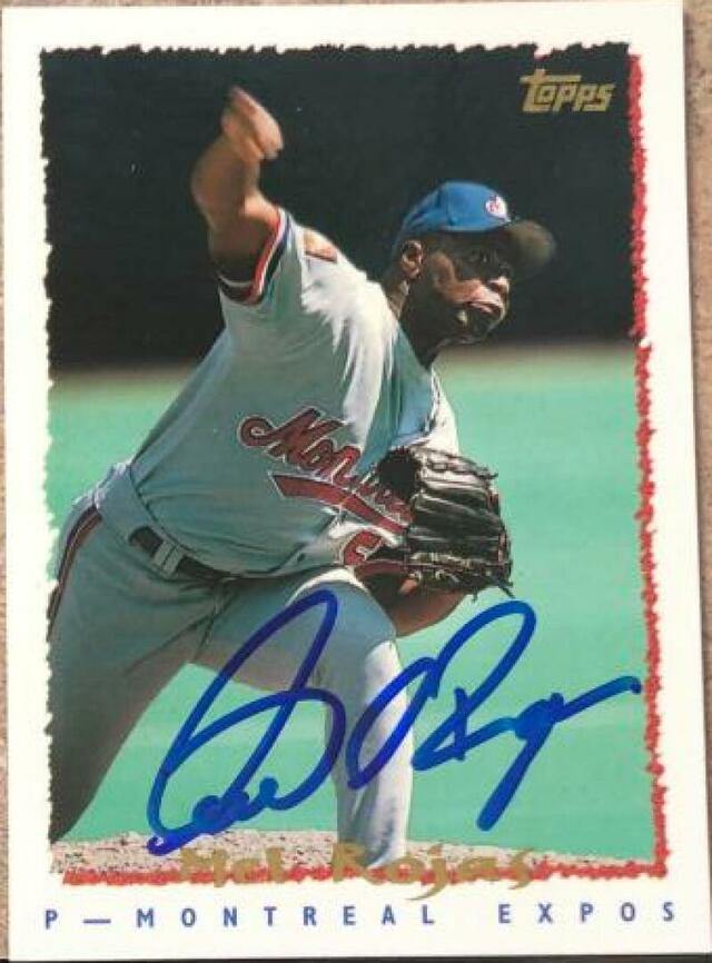 Mel Rojas Signed 1995 Topps Baseball Card - Montreal Expos - PastPros