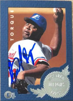 Mel Rojas Signed 1996 E-Motion XL Baseball Card - Montreal Expos